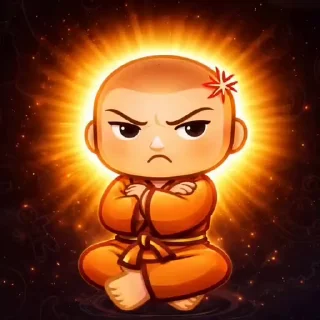😡 emoji Monk Drema Telegram sticker 4 of 18