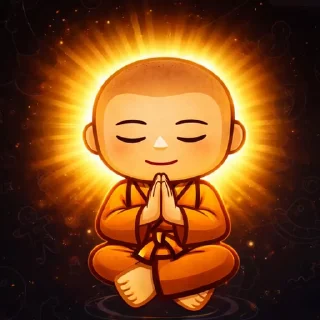 🙏 emoji Monk Drema Telegram sticker 6 of 18