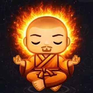 🙏 emoji Monk Drema Telegram sticker 1 of 18