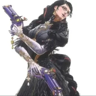 🔫 emoji 🔫🔮 | Bayonetta by @KRISKYA Telegram sticker 21 of 30
