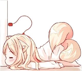 😴 emoji Некомия 2 @nyasticks Telegram sticker 16 of 41