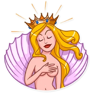 😌 emoji Blondie Vacation Telegram sticker 17 of 25