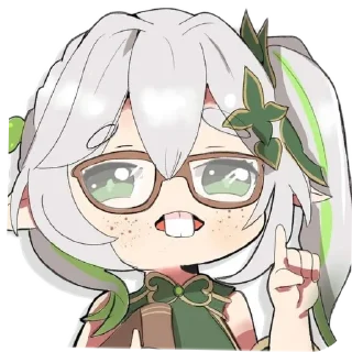 👓 emoji 💚✨Нахида ✨💚 Telegram sticker 3 of 31