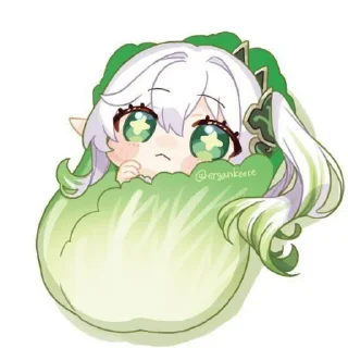 👄 emoji 💚✨Нахида ✨💚 Telegram sticker 6 of 31