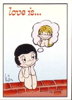 Sticker from love is