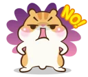 🙅 emoji Chloe the hamster Telegram sticker 23 of 81