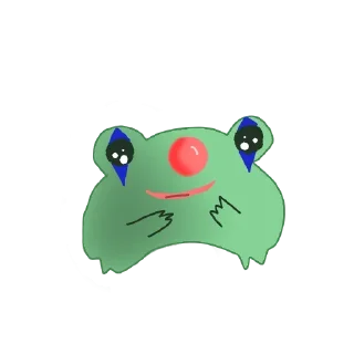 🤡 emoji @TVstickers Frog Telegram sticker 20 of 60