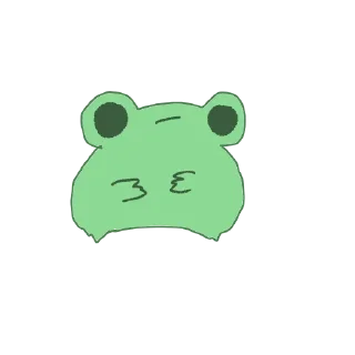 🙁 emoji @TVstickers Frog Telegram sticker 17 of 60