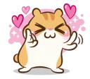 ❤ emoji Chloe the hamster Telegram sticker 8 of 81