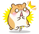 😳 emoji Chloe the hamster Telegram sticker 13 of 81