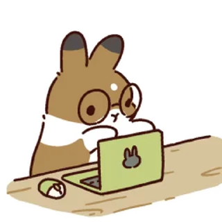 😊 emoji ˚✧₊ Rabbits 🐇  ⁎⁺✧༚ Telegram sticker 20 of 120