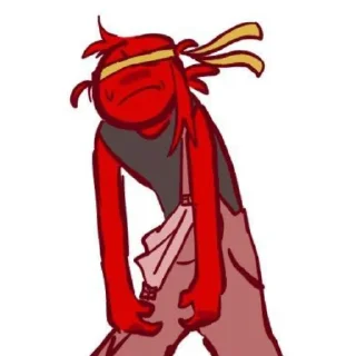 😤 emoji Красный абобус Telegram sticker 24 of 37