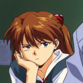 😒 emoji ЕВАНГЕЛИОН Telegram sticker 2 of 37