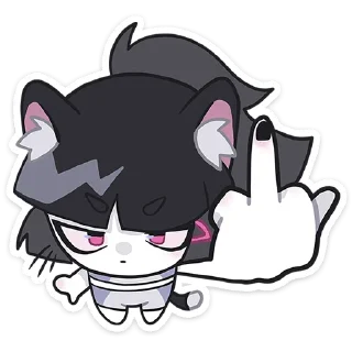 🖕 emoji Летняя Зизи без текста @stickers_vk Telegram sticker 19 of 49