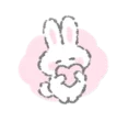 💓 emoji White Bunny🐰 by @mlOobot Telegram sticker 8 of 40