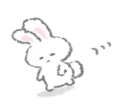 😪 emoji White Bunny🐰 by @mlOobot Telegram sticker 22 of 40