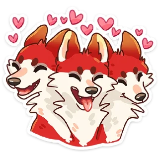 😍 emoji Цербер :: @stickroom Telegram sticker 5 of 48