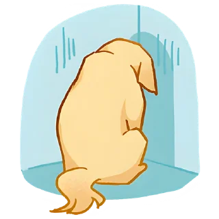 😔 emoji Милый ретривер @Nyasticks Telegram sticker 6 of 41