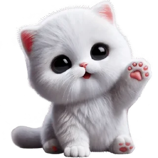 👋 emoji Милый котик @Nyasticks Telegram sticker 3 of 35