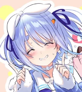 Sticker from ぺこら兎田