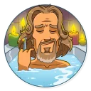 🛀 emoji The Dude Telegram sticker 6 of 35