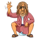 👋 emoji The Dude Telegram sticker 5 of 35