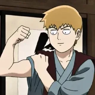 💪 emoji моб психо 100 Telegram sticker 23 of 41