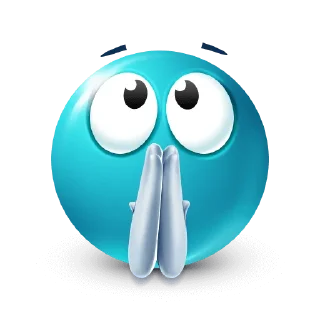 🙏 emoji бирюзовые эмоджи @nmhlp Telegram sticker 23 of 94
