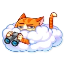 😑 emoji Cupid Cat Telegram sticker 10 of 25