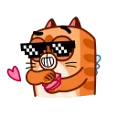 😎 emoji Cupid Kitty Telegram sticker 9 of 25