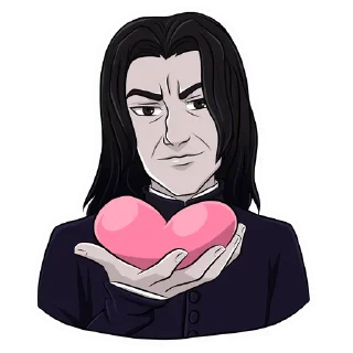 ❤️ emoji Professor Snape Telegram sticker 12 of 23