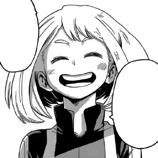 Sticker from . .   uraraka by @kotik_gin