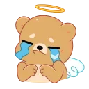 😭 emoji Мишка Амур (@TgSticker) Telegram sticker 12 of 24