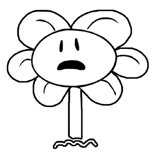 😦 emoji Flowey @TgEmodziBot Telegram sticker 5 of 69