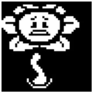 😢 emoji flowey/Undertale Telegram sticker 6 of 38