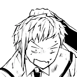 😰 emoji @weihrs Ацуши Накаджима Telegram sticker 19 of 65