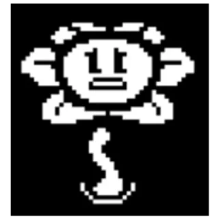 😥 emoji flowey/Undertale Telegram sticker 8 of 38
