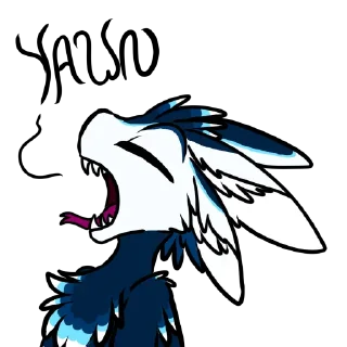 😴 emoji Cerulea the Avali Telegram sticker 12 of 19