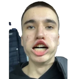 🫥 emoji Вовка down Telegram sticker 6 of 99
