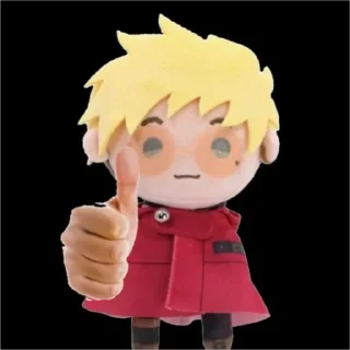 🙏 emoji vash plush Telegram sticker 2 of 46