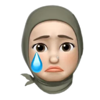 😢 emoji @Muslimanistan_Tv 🦋🌸 Telegram sticker 24 of 25