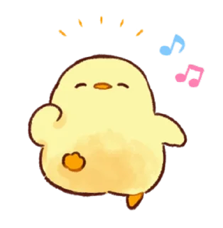 🎶 emoji Soft and Cute Chicks Animation @softandqt Telegram sticker 19 of 24