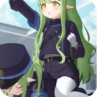 😵‍💫 emoji Hikari and Nozomi from Blue archive Telegram sticker 20 of 92