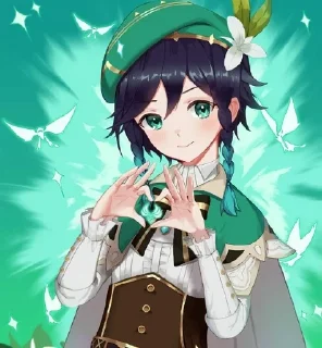 ❤️ emoji Венти мой краш Telegram sticker 16 of 70