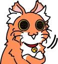 😏 emoji Wonderful orange cat (@n_chronos) Telegram sticker 12 of 40