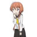 😏 emoji Tachibana Marika @9-leaf Telegram sticker 22 of 53