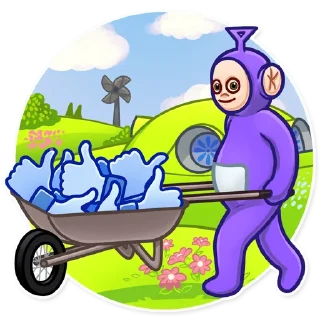 👍 emoji Teletubbies Telegram sticker 13 of 25