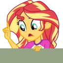 🤐 emoji Human Sunset Shimmer Telegram sticker 17 of 40