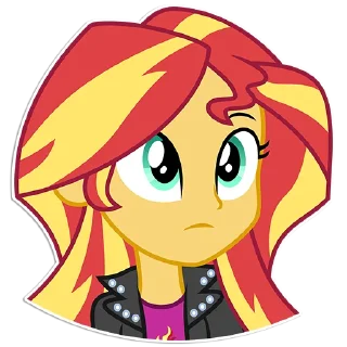 😕 emoji Sunset Shimmer [EG] | By @Egor418 Telegram sticker 22 of 86