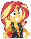 😃 emoji Sunset Shimmer [EG] | By @Egor418 Telegram sticker 3 of 86